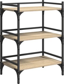 vidaXL Καρότσι Κουζίνας Δρύς Sonoma 50 x 35 x 75,5 εκ