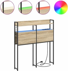 vidaXL Κεφαλάρι Αποθήκης με ράφι Sonoma Δρυς 75 cm Επεξεργασμένο ξύλο