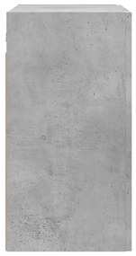 vidaXL Ντουλάπι Τοίχου Γκρι Σκυροδέματος 60x31x60 εκ. Επεξεργ. Ξύλο
