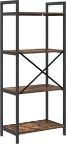 vidaXL Ράφι Βιβλίων Καπνιστό Δρύς 56 x 34 x 133,5 εκ