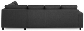 Γωνιακός Καναπές Scandinavian Choice C170, Ανθρακί, Μαύρο, 283x199x80cm, Πόδια: Πλαστική ύλη | Epipla1.gr
