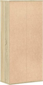 vidaXL Βιβλιοθήκη Sonoma Δρυς 50x25x105 εκ. από Επεξεργασμένο Ξύλο