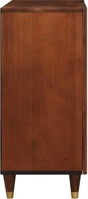 vidaXL Πλαϊνό γραφείο Καφέ 60 x 33 x 75 cm Στερεό ξύλο μάνγκο
