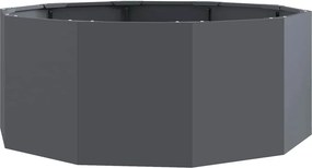 vidaXL Γλάστρα Ανθρακί 90 x 90 x 35 εκ Ατσάλι