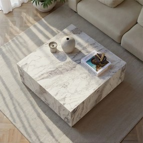 Τραπεζάκι Σαλονιού Μάρμαρο Freesia CABIR 90x90x35