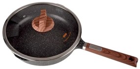 Αντικολλητικό τηγάνι με καπάκι - 2.7L - CA005-CD24-Black - DSP
