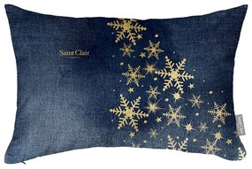 Μαξιλάρι Διακοσμητικό Χριστουγεννιάτικο (Με Γέμιση) 4024 Blue Saint Clair 30Χ45 30x45cm