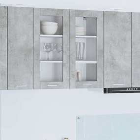 vidaXL Κρεμαστό ντουλάπι Σκυρόδεμα Γκρι 80 x 31 x 80 εκ.