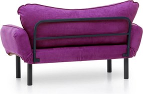Διθέσιος Καναπές Κρεβάτι Μοβ CHATTO 70x150x75