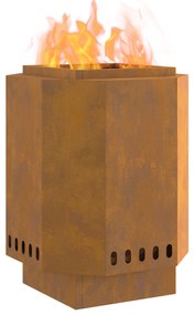 vidaXL Ατμομηχανάρα Χωρίς Καπνό 38x38x51 εκ. Από Weathered Ατσάλι