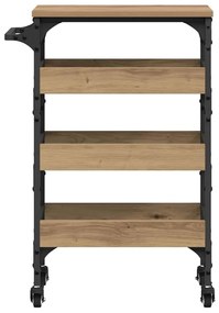 vidaXL Καρότσι Κουζίνας Artisan Oak 53 x 20 x 76 εκ.