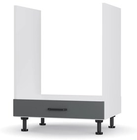 Modest Κάτω Ντουλάπι Φούρνου Ανθρακί 60x48x82cm LG6082M03