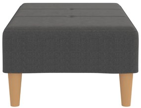 vidaXL Υποπόδιο Σκούρο Γκρι 78 x 56 x 32 εκ. Υφασμάτινο