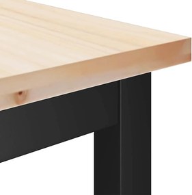 vidaXL Καθίσματα Τραπεζιού 2 pcs Φυσικό 100 x 32,5 x 49 εκ