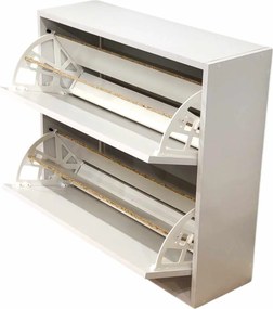 Παπουτσοθήκη Λευκό LOZO 75.6x24x72