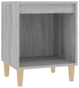 vidaXL Κομοδίνο Γκρι Sonoma 40x35x50 εκ.