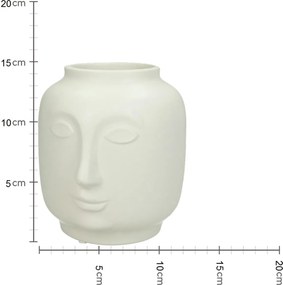 Βάζο ArteLibre Λευκό Κεραμικό 14.6x13x14.8cm
