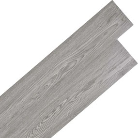 vidaXL Πλάκες Δαπέδου 18 pcs Σκούρο Γκρι 2,51 m² PVC