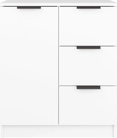 vidaXL Ντουλάπια 2 τεμ. άσπρο 60x30x70 εκ. Επεξεργασμένο Ξύλο