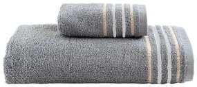 Πετσέτες Dant (Σετ 3τμχ) Grey Palamaiki Σετ Πετσέτες 70x140cm 100% Cotton