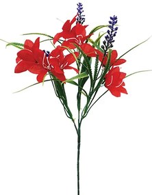 MarHome ΚΛΑΔΙ ΓΕΜΙΣΜΑΤΟΣ ΚΟΚΚΙΝΟ ΑΣΤΕΡΙΑ ΑΝΘΟΣ Y63cm. 72/288KIB  00-1675-2