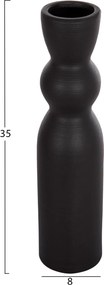 ΕΠΙΤΡΑΠΕΖΙΟ ΚΕΡΑΜΙΚΟ ΔΙΑΚΟΣΜΗΤΙΚΟ SCEPTER HM4614.02 ΜΑΥΡΟ ΜΑΤ Φ8x35Υ εκ.