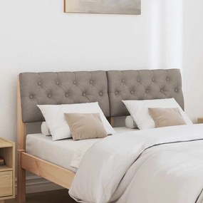 vidaXL Ταπετσαρισμένο κεφαλάρι Taupe 120 cm Στερεά ξυλεία πεύκου