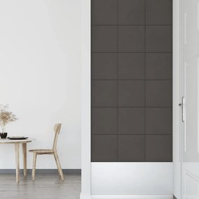 vidaXL Πάνελ Τοίχου 12 τεμ. Σκούρο γκρι 30x30 εκ. 1,08 μ² Βελούδο