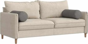 vidaXL Μαξιλάρια Στήριγμα 2 pcs Ανοιχτό γκρι Ø 25 x 70 cm