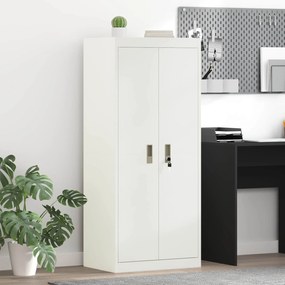 vidaXL Ντουλάπι αποθήκευσης Λευκός 60 x 40 x 140 cm Ατσάλι