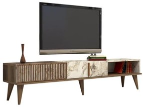 ΕΠΙΠΛΟ ΤΗΛΕΟΡΑΣΗΣ HM9512.03 ΜΕΛΑΜΙΝΗΣ ΚΑΡΥΔΙ ΚΑΙ ΟΨΗ ΛΕΥΚΟΥ ΜΑΡΜΑΡΟΥ 180x35x40Yεκ.