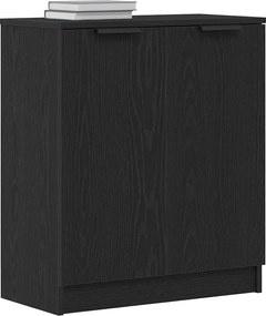 vidaXL Πλαϊνό γραφείο Μαύρη Οξυά 60 x 30 x 70 εκ. Επεξεργασμένο ξύλο