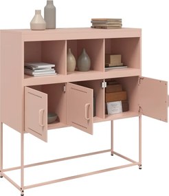 vidaXL Ντουλάπι Ροζ 100,5x39x107 εκ. Ατσάλινο