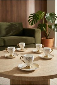 Stewehome Σετ πορσελάνινων φλιτζανιών καφέ για 6 άτομα Πολύχρωμο