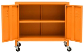 vidaXL Ντουλάπι Αποθήκευσης Πορτοκαλί 60 x 35 x 56 εκ. από Ατσάλι