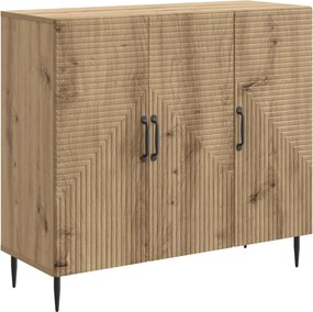 vidaXL Πλαϊνό γραφείο Artisan Δρυς 89 x 34,5 x 80 εκ