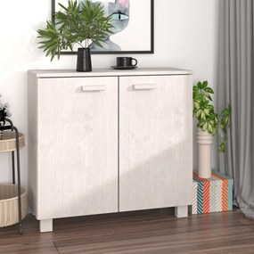 vidaXL Ντουλάπι HAMAR Λευκό 85 x 35 x 80 εκ. από Μασίφ Ξύλο Πεύκου