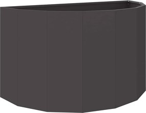 vidaXL Γλάστρα Μαύρο 90 x 45 x 50 εκ. Ατσάλι