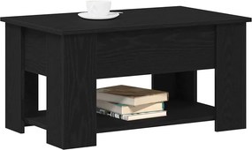 vidaXL Τραπεζάκι σαλονιού Μαύρη Οξυά 79 x 49 x 41 cm