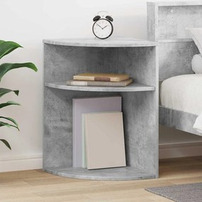 vidaXL End Table Σκυρόδεμα Γκρι 39,7 x 39,7 x 60 εκ Επεξεργασμένο ξύλο