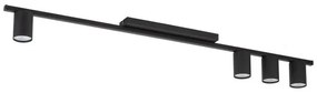 Σποτ Φωτιστικό Οροφής 1m 4xGU10 10W IP20 Logan TK Lighting-4566-Μαύρο 4566