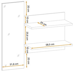 Swap XIX Σύνθεση Καφέ δρυς 280x180x40