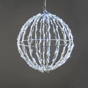 Διακοσμητικό LED 3D Cage Ball-Cool White-Διάμετρος: 30 εκ.