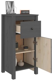 vidaXL Συρταριέρες 2 τεμ. Γκρι 40 x 35 x 80 εκ. από Μασίφ Ξύλο Πεύκου