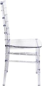 Καρέκλα Tiffany pakoworld διάφανο pc 38x38.5x88εκ