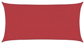 vidaXL Πανί Σκίασης Κόκκινο 2 x 4 μ. από HDPE 160 γρ./μ²