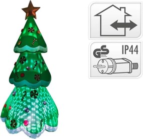 ΕΟΡΤΑΣΤΙΚΉ ΔΙΑΚΌΣΜΗΣΗ ΜΕΓΆΛΟΥ ΜΕΓΈΘΟΥΣ INFLATABLE XMAS TREE LED 240CM
