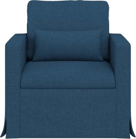vidaXL Καναπές 180cm Μπλε Μέταλλο