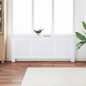 vidaXL Κάλυμμα Καλοριφέρ Λευκό 205 εκ. από MDF