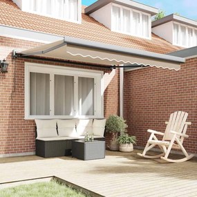 vidaXL Αντιανεμικό Μπεζ 300 x 250 εκ Πολυεστέρας και Αλουμίνιο